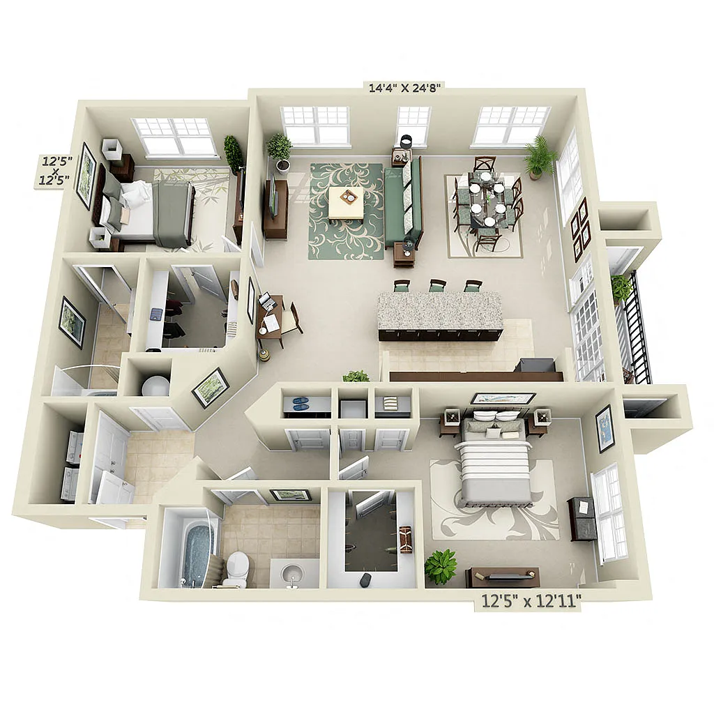 Floor plan B2R