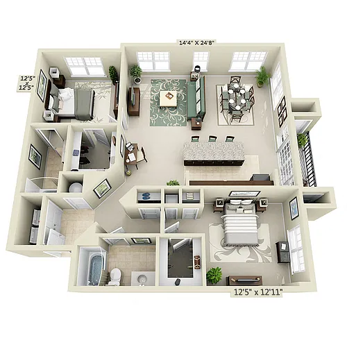 Floor plan B2R