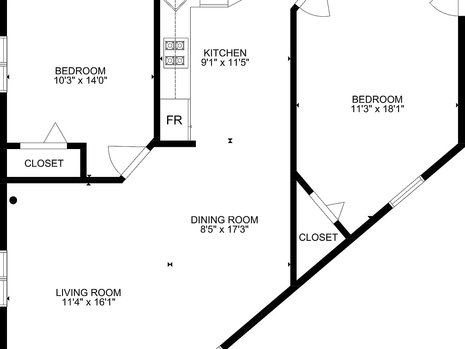 2 bed, 900 sqft, $3,300 — Photo 2