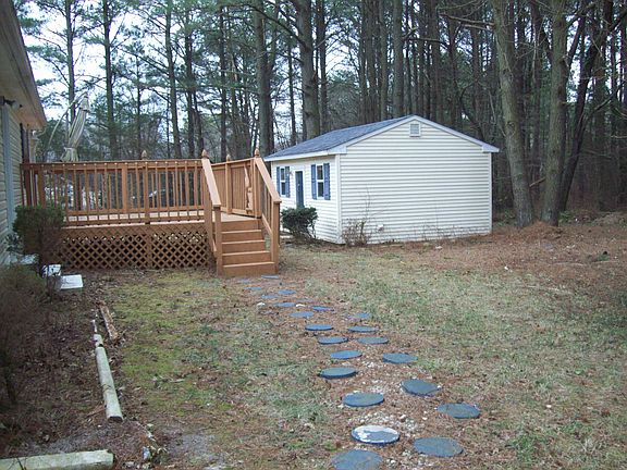 Deck and outbuilding