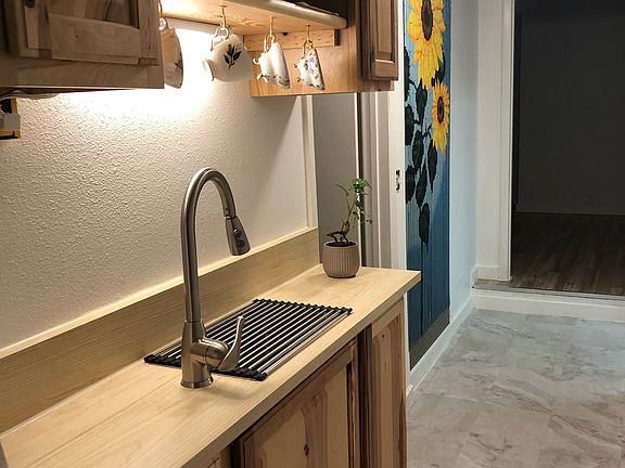 Custom kitchenette.
