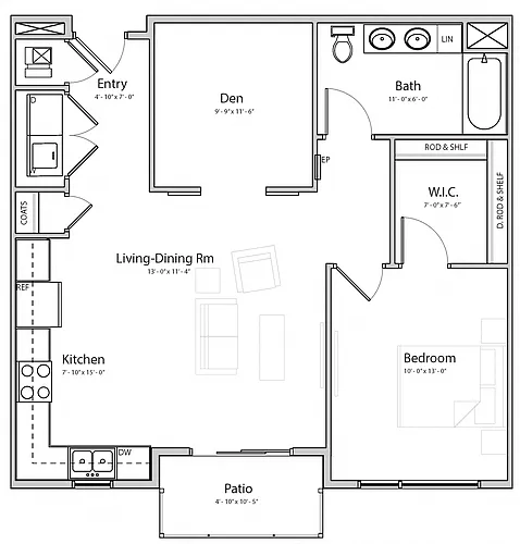 Floor plan Serenity (B4)