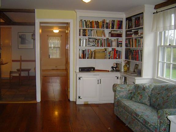 Den with Wide Pine Floors