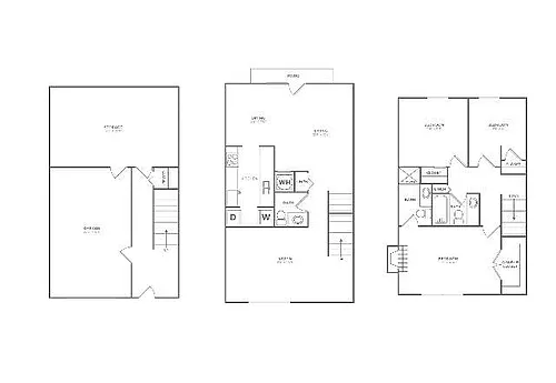 Floor plan Laurel Oak Townhome (1660 SF)