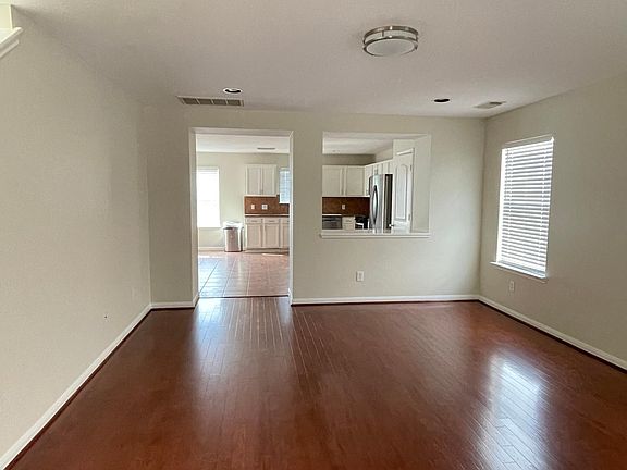 Living room and the kitchen