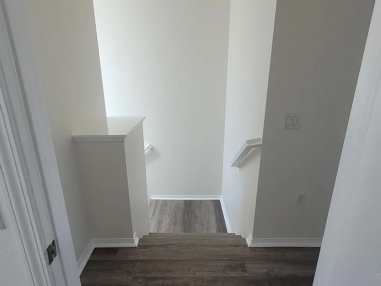 Stairwell down from the top floor.
