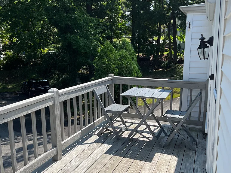 Private back deck