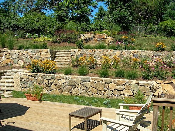 Back yard - waterfall