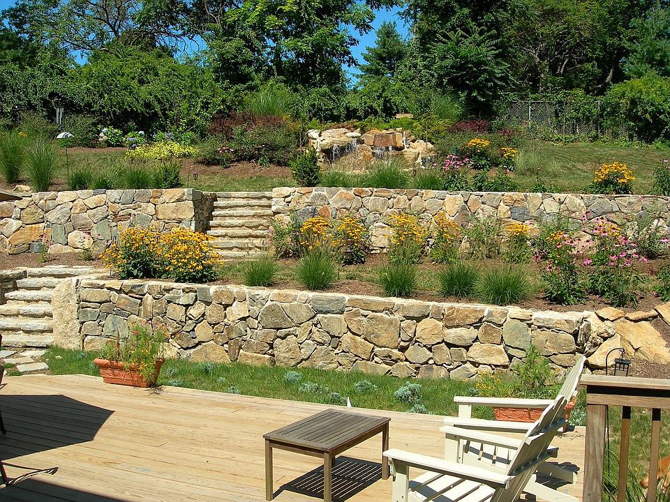 Back yard - waterfall