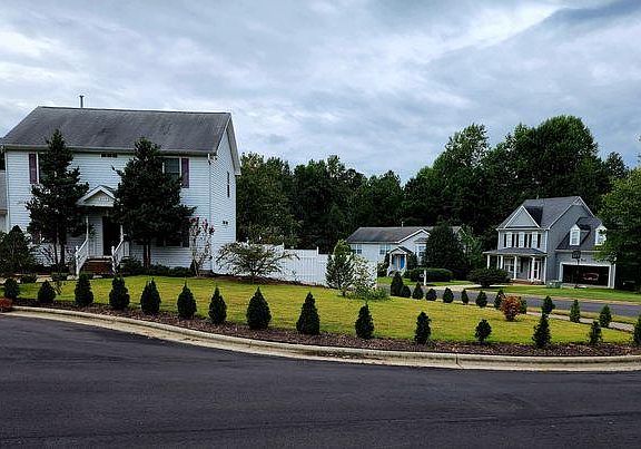 View of the house from outside the garden.