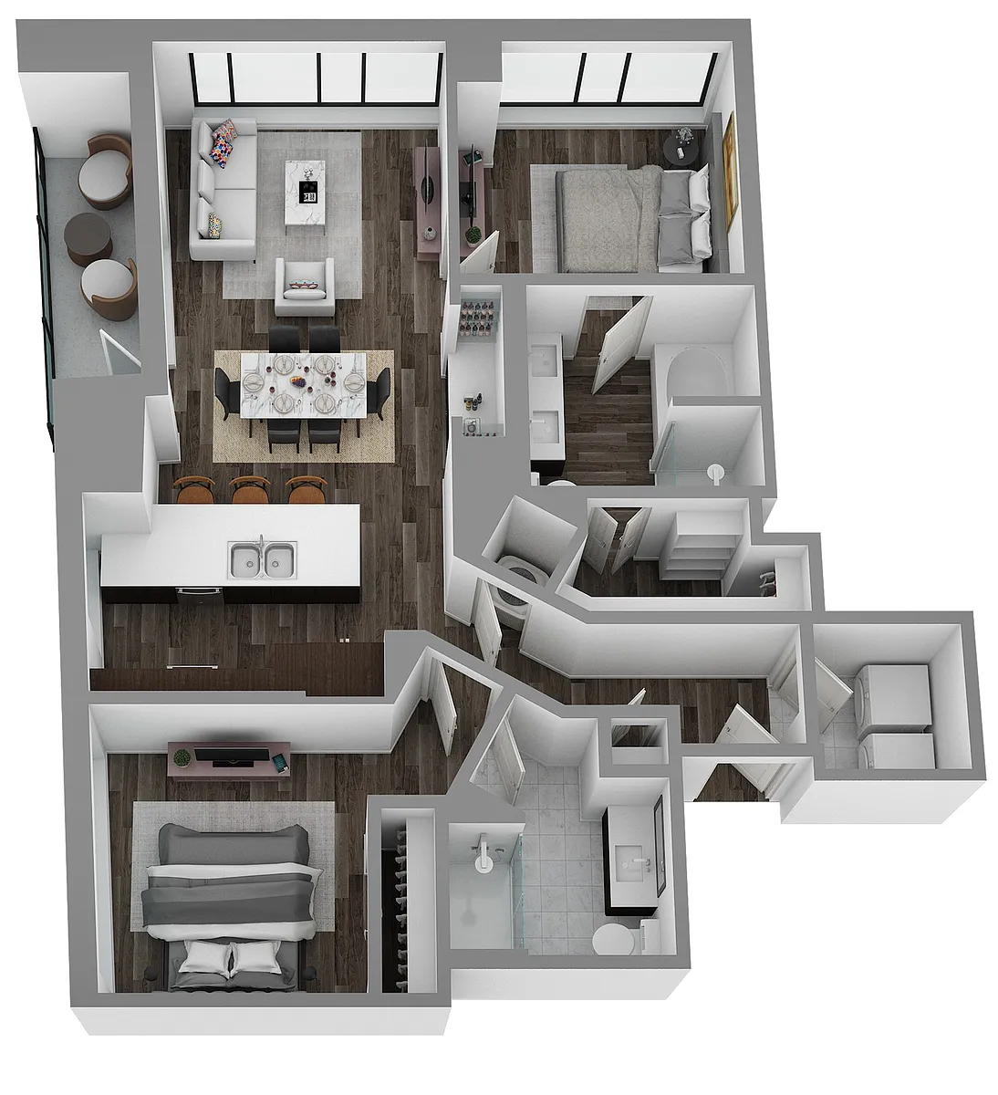 Floor plan Q