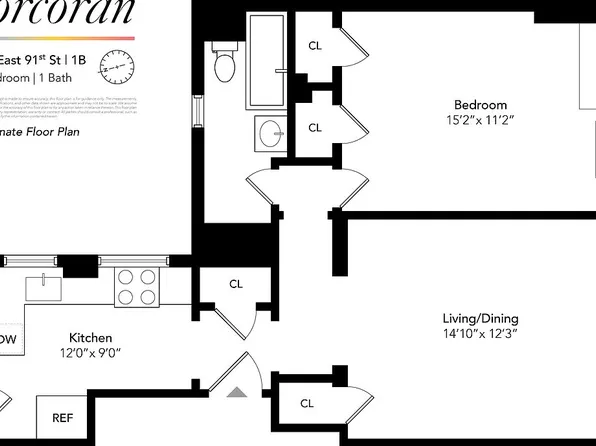 155 E 91st St #1B, New York, NY 10128