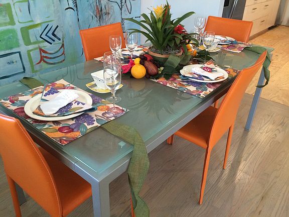 Open dining room