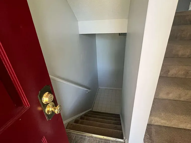 stairs to basement/garage area