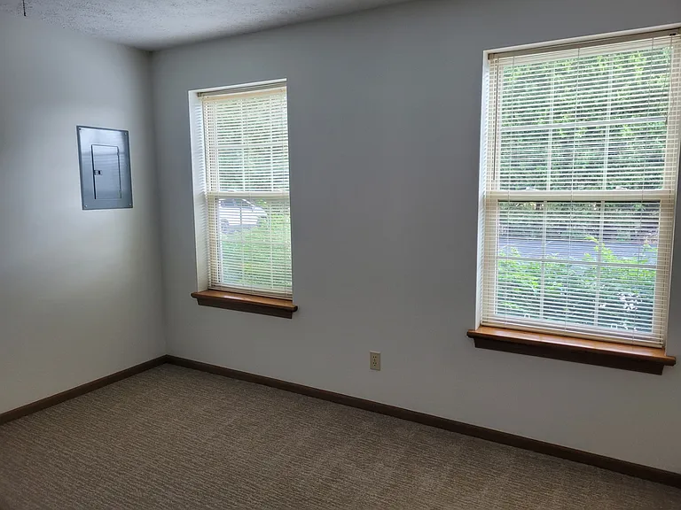 Windows in bedroom.