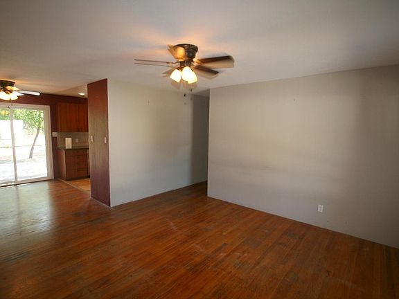Hardwood floors in living room