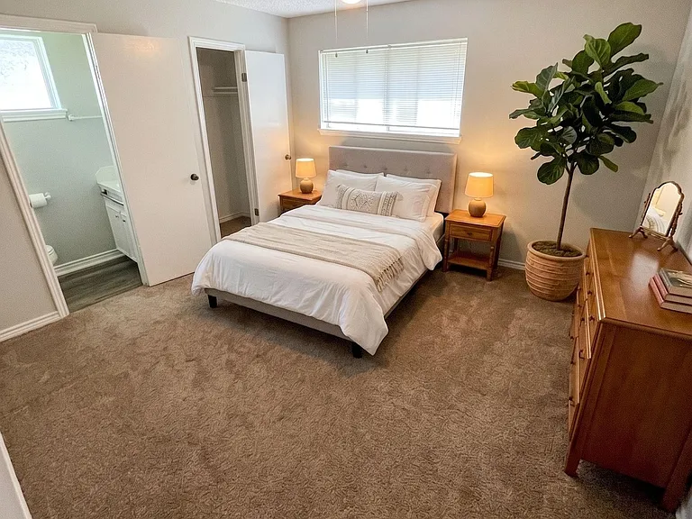 Master bedroom. Virtually staged