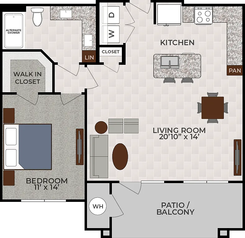 Floor plan 1X1