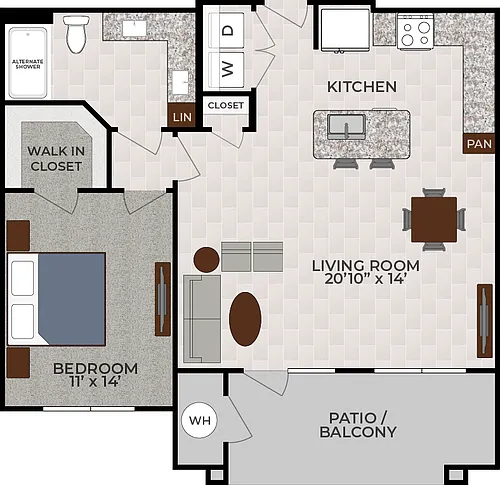 Floor plan 1X1