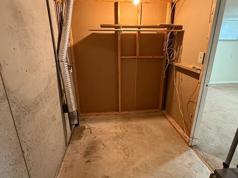 Laundry and storage room