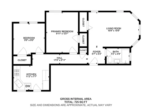 Floor plan Two Bedroom