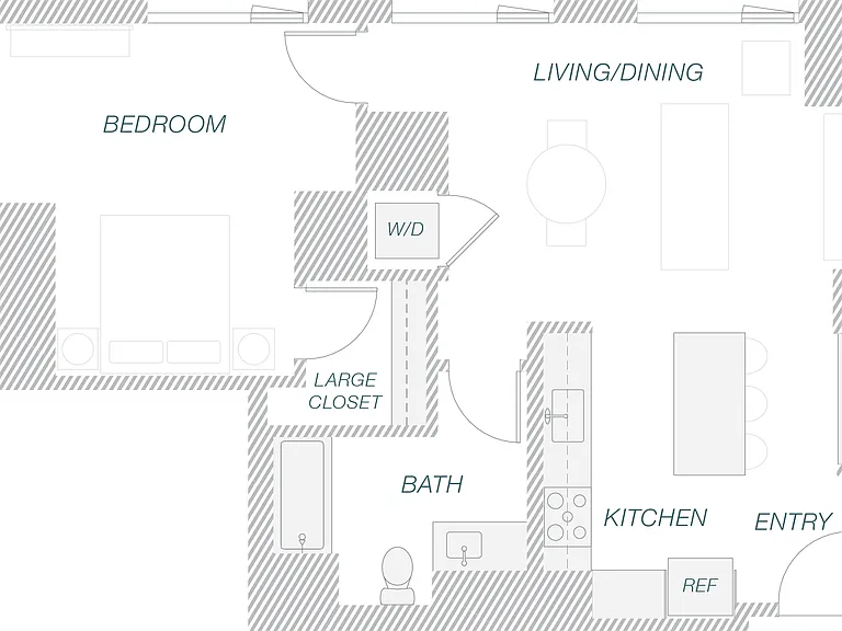 1-1A floor plan Astra Tower