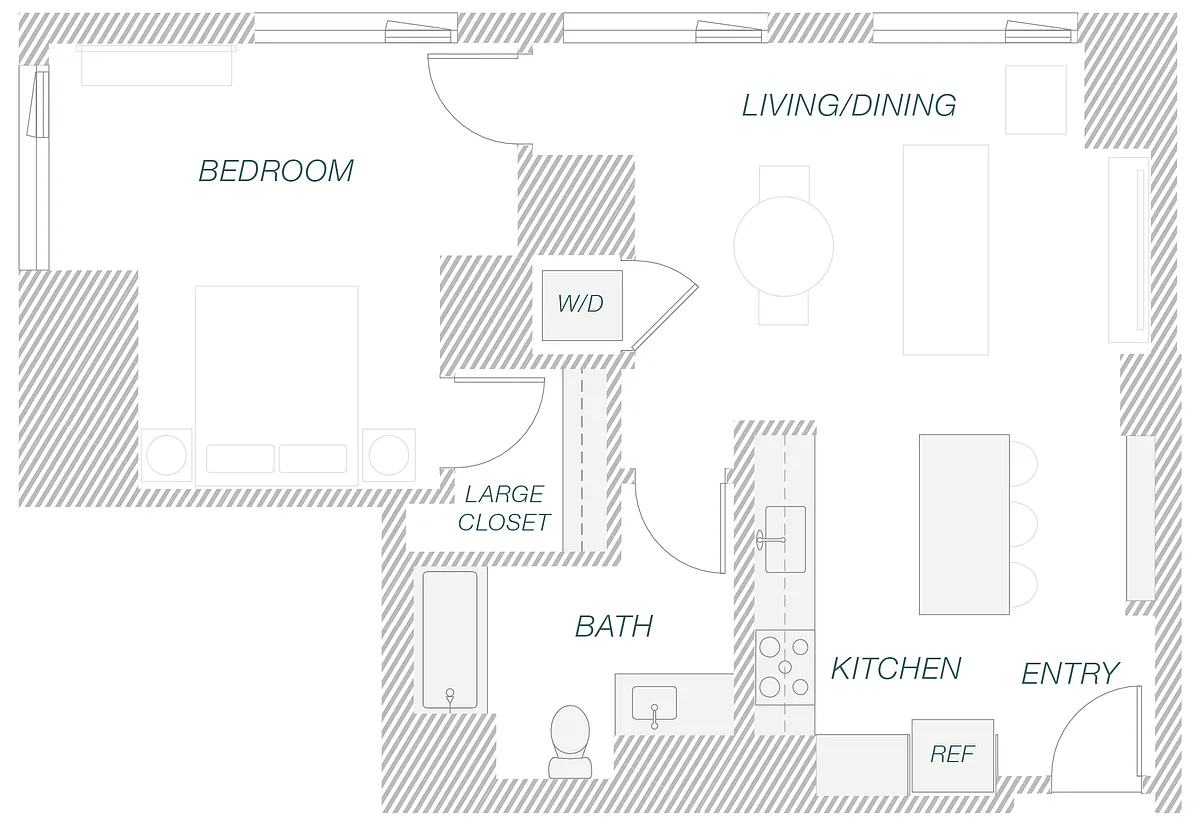Floor plan 1-1A