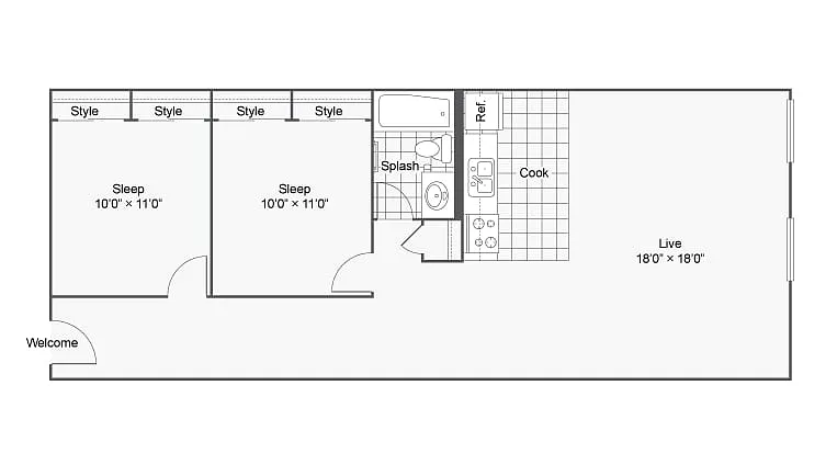 Floor plan 2T