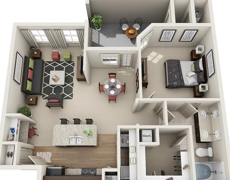A4 floor plan Avana on the Platte