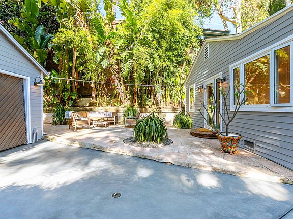 Large flagstone patio for outdoor living.