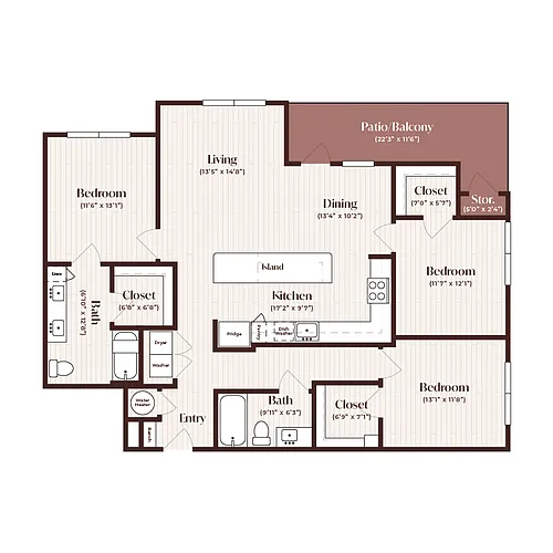 Floor plan C1 - ANSI