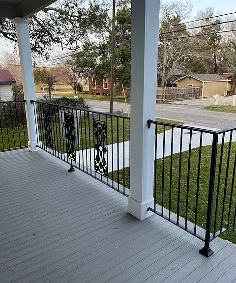 Downstairs porch.