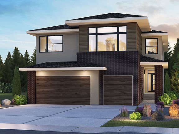 A rendering of the Palermo Prairie elevation by Brookfield Residential in Calgary