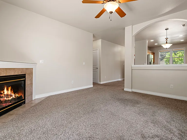 Natural Gas Fireplace.