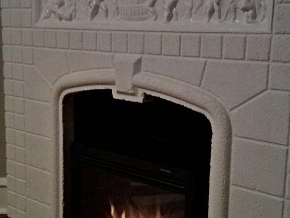 Cozy electric fireplace 