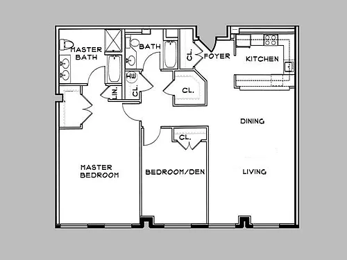 Floor plan 2BDR