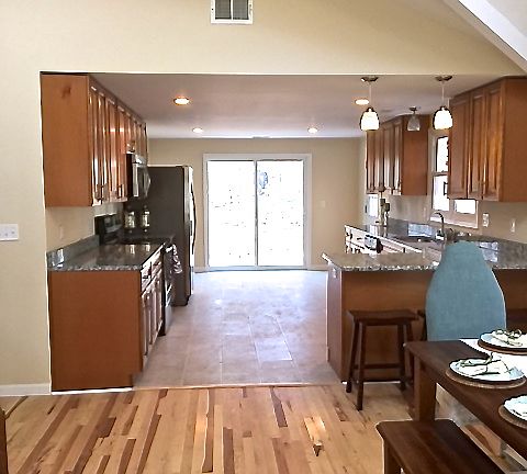 Open to kitchen