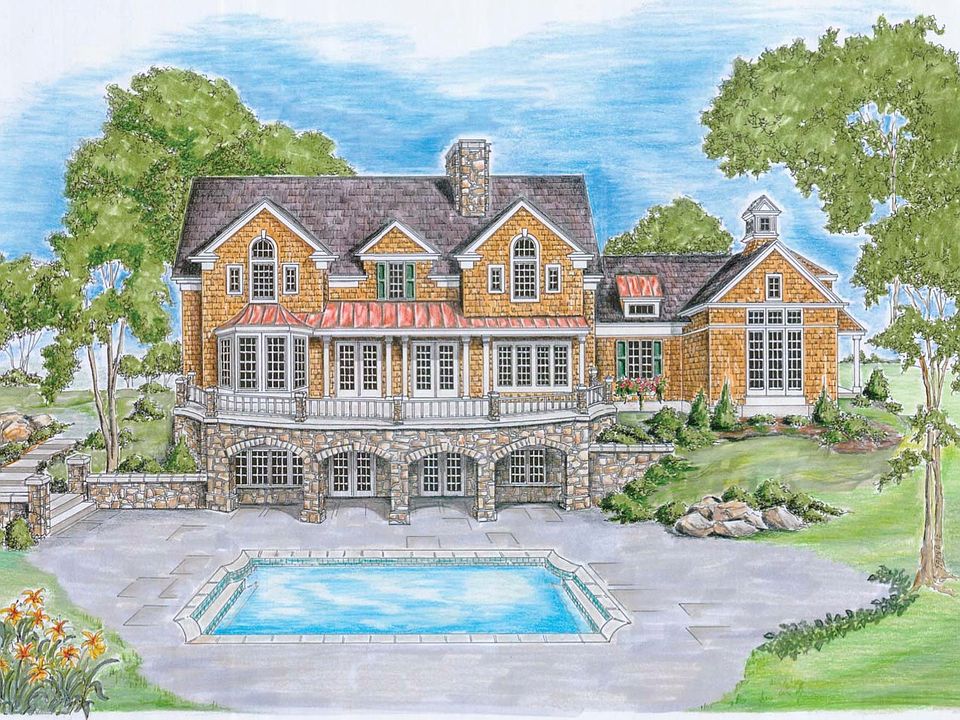 Rendering of rear of home