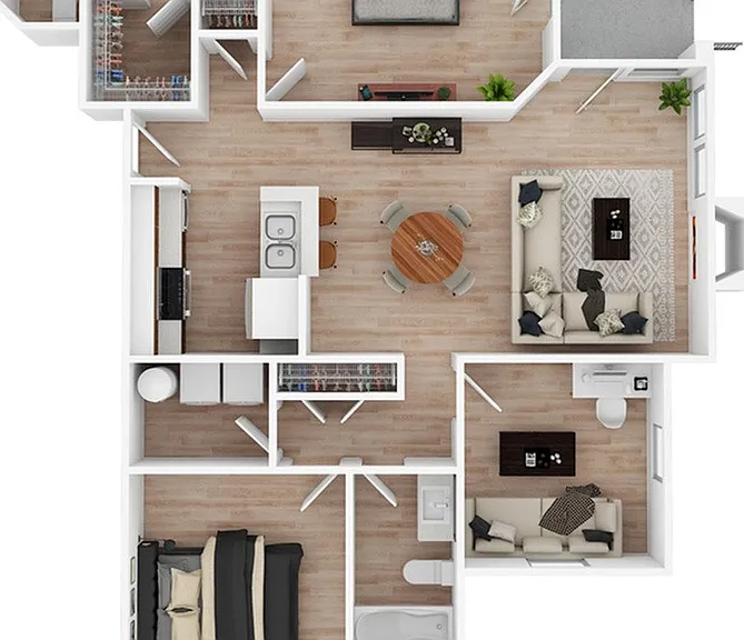 2 Bedroom | 2 Bath | 1200 SF 2 Bedroom | 2 Bath | 1200 SF
