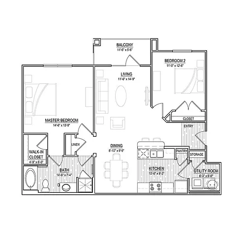 Floor plan Chateaux I