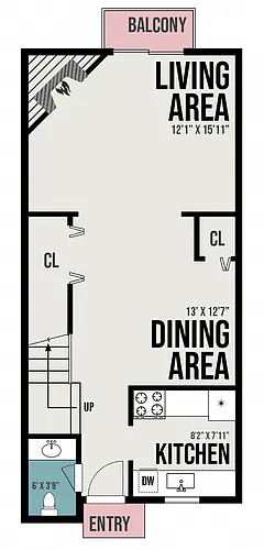 Floor plan 2 Bedroom