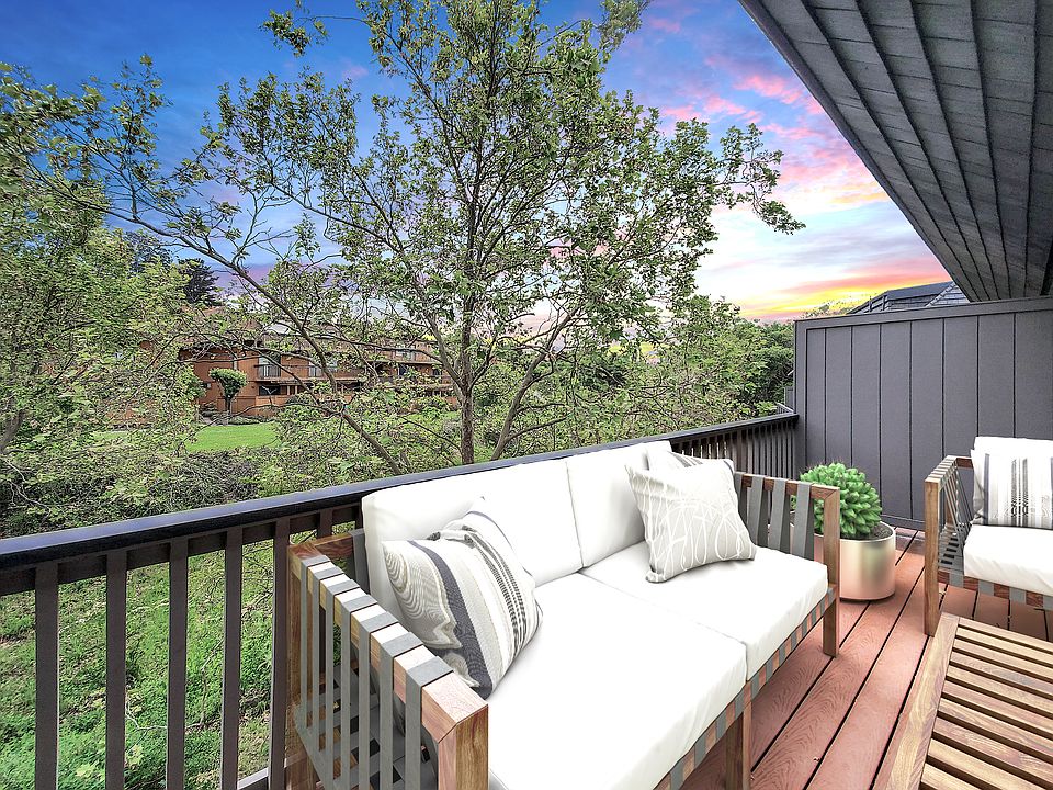 View in the evening off rear deck