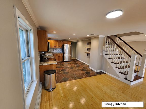 View from dining into kitchen