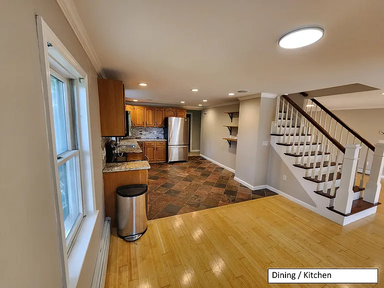 View from dining into kitchen