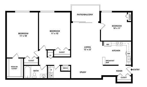 Floor plan B3RC