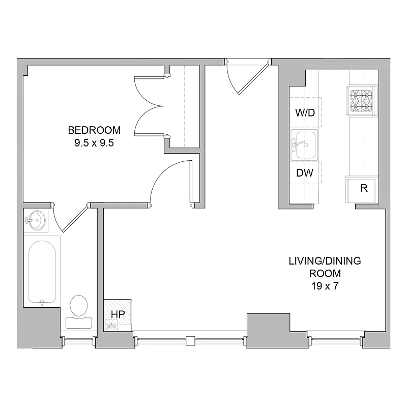 Floor plan Studio XL