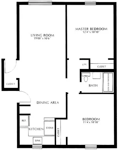 Floor plan 2 Bedroom