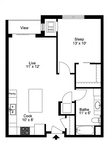 Floor plan The Fitchburg