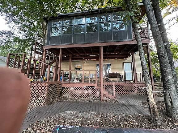 Back covered deck - sunroom