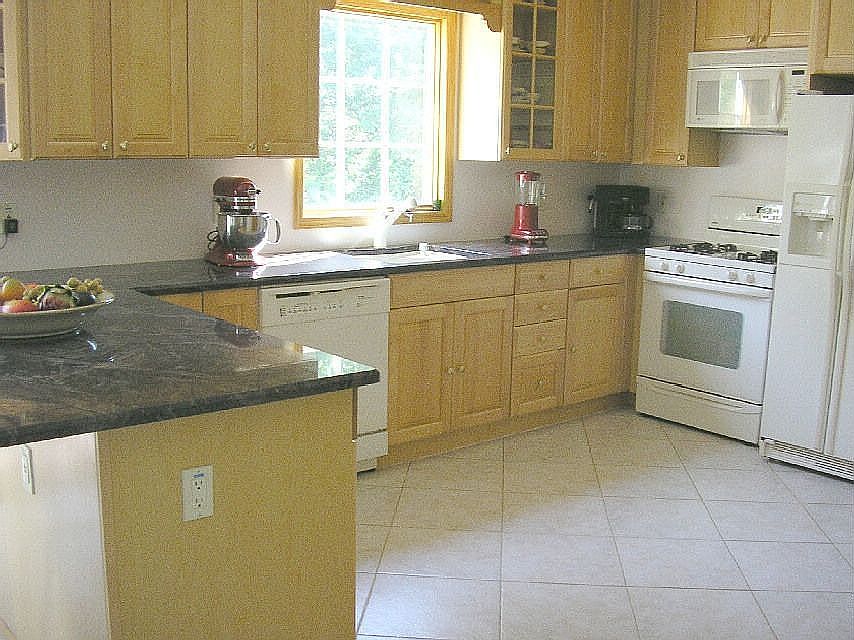 Kitchen with granite